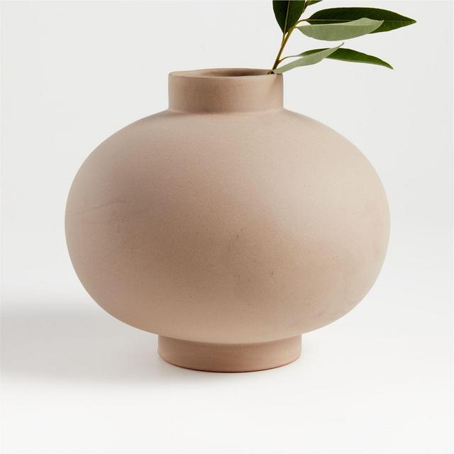 Full Moon Clay Vase