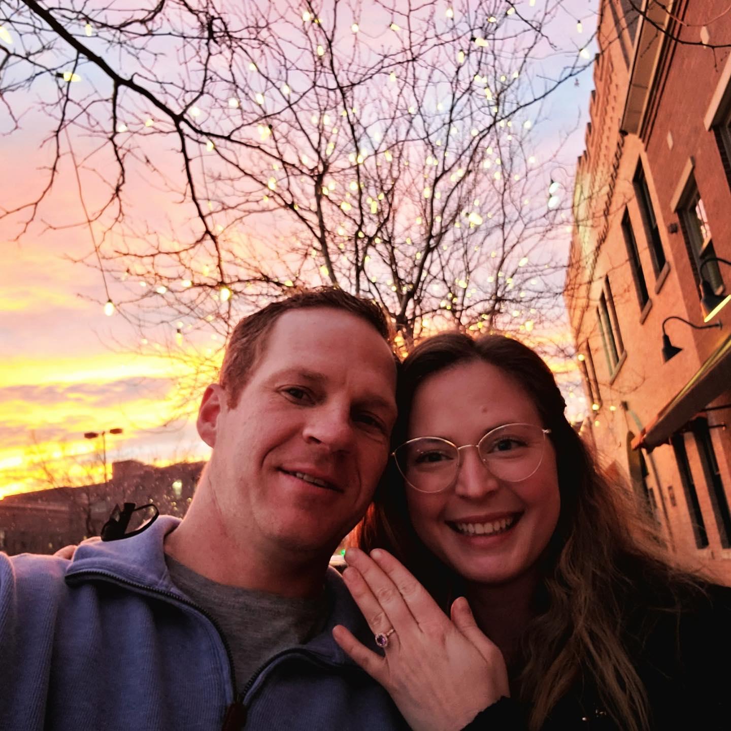 Dinner at the Melting Pot the night we got engaged!