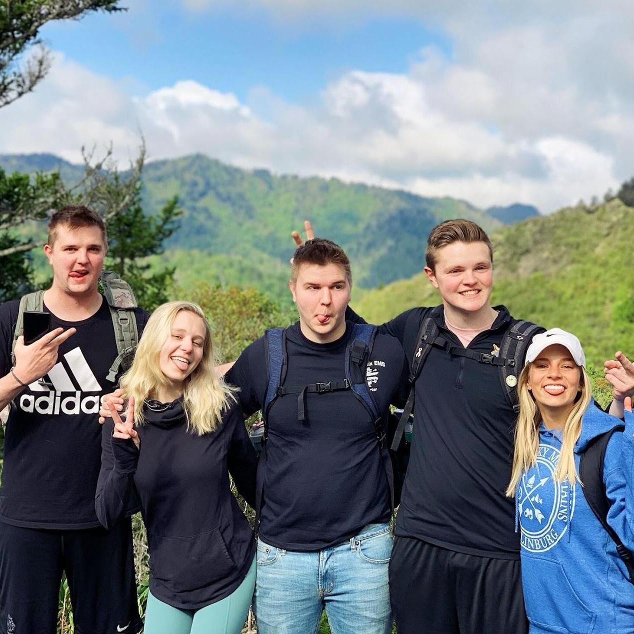 My 2nd family! Jake, Haley, Dan, Sam, and Nicole on a hike in the Smoky Mountains