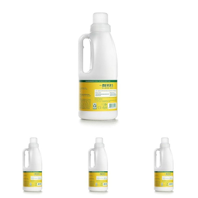 MRS. MEYER'S CLEAN DAY Liquid Fabric Softener, Infused with Essential Oils, Paraben Free, Honeysuckle, 32 oz (32 Loads) (Pack of 4)