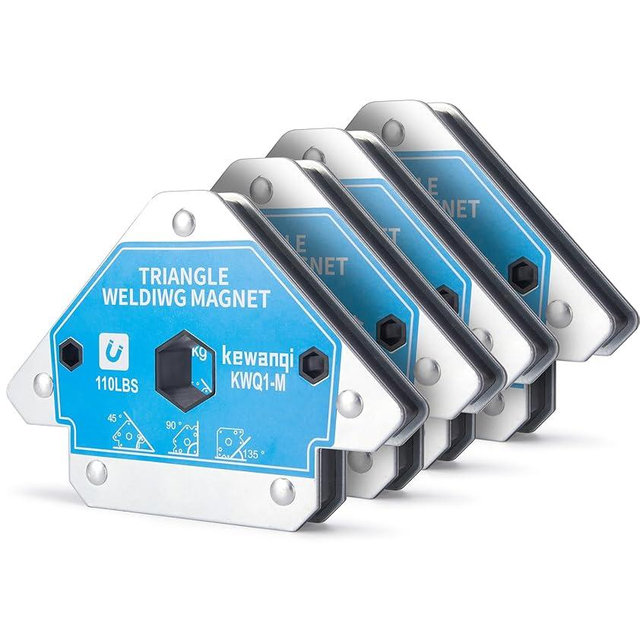 110 LB Welding Magnets Clamp Sets-4 Pieces of Magnetic Welding Holder 110 LBS Holding Power Welder Tools and Accessories