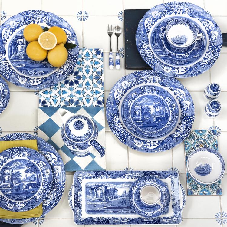 Spode, Blue Italian 5-Piece Place Setting, Service for 1 | Zola