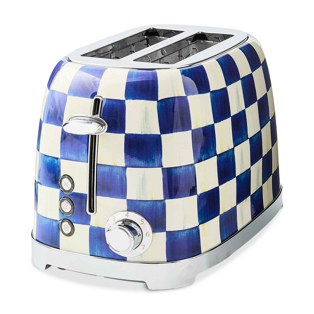 MacKenzie-Childs Royal Check 2-Slice Toaster