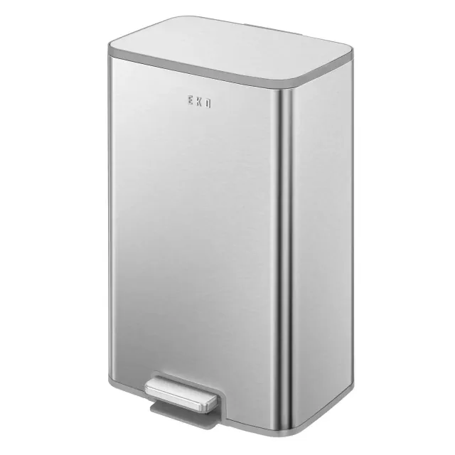 EKO Marina 50L Step Trash Can Matte Silver