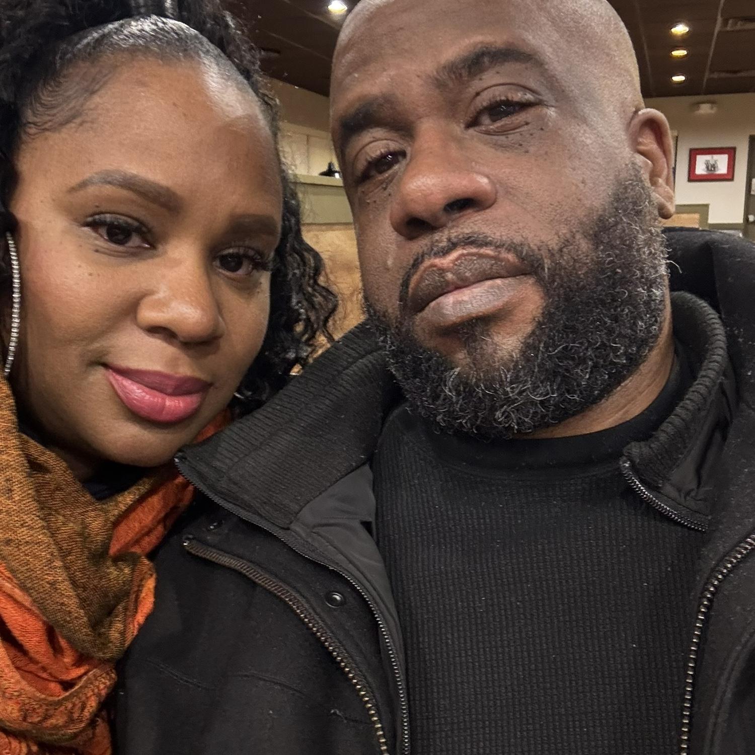 Our very first planned date 1-1-25 and first kiss. This was after he came to church for our New Years Eve service.