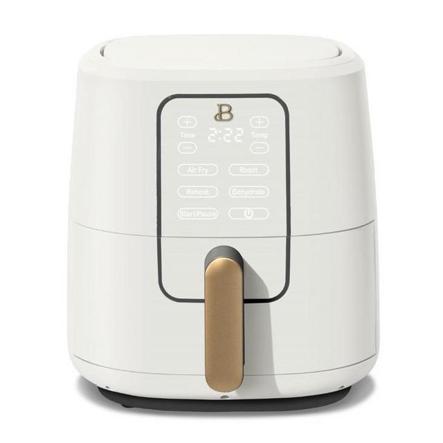 Beautiful 6 Quart Touchscreen Air Fryer, White Icing by Drew Barrymore