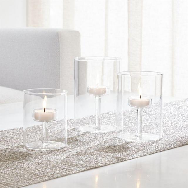 Elsa Glass Tea Light Candle Holders