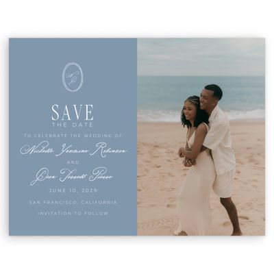 Storm Blue Wedding Digital Save the Date - Reece Photo