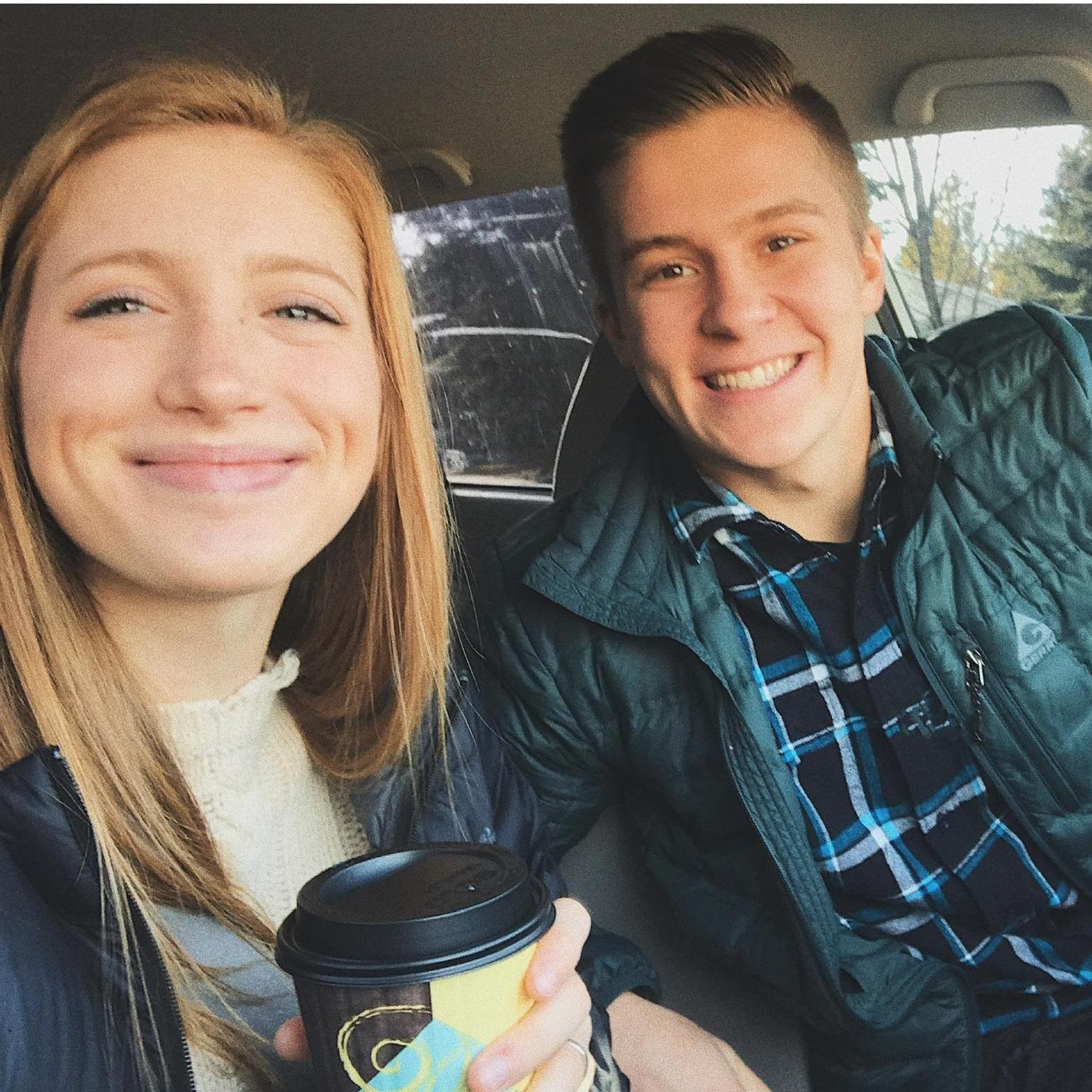 The start to our first date! We skipped school to spend the day in Sun Valley.