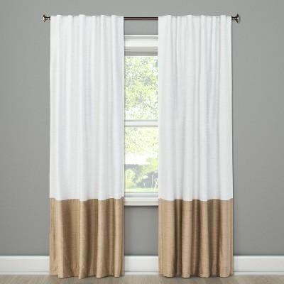 Blackout Curtain Panel Color Block Tan 84" - Project 62&#153;