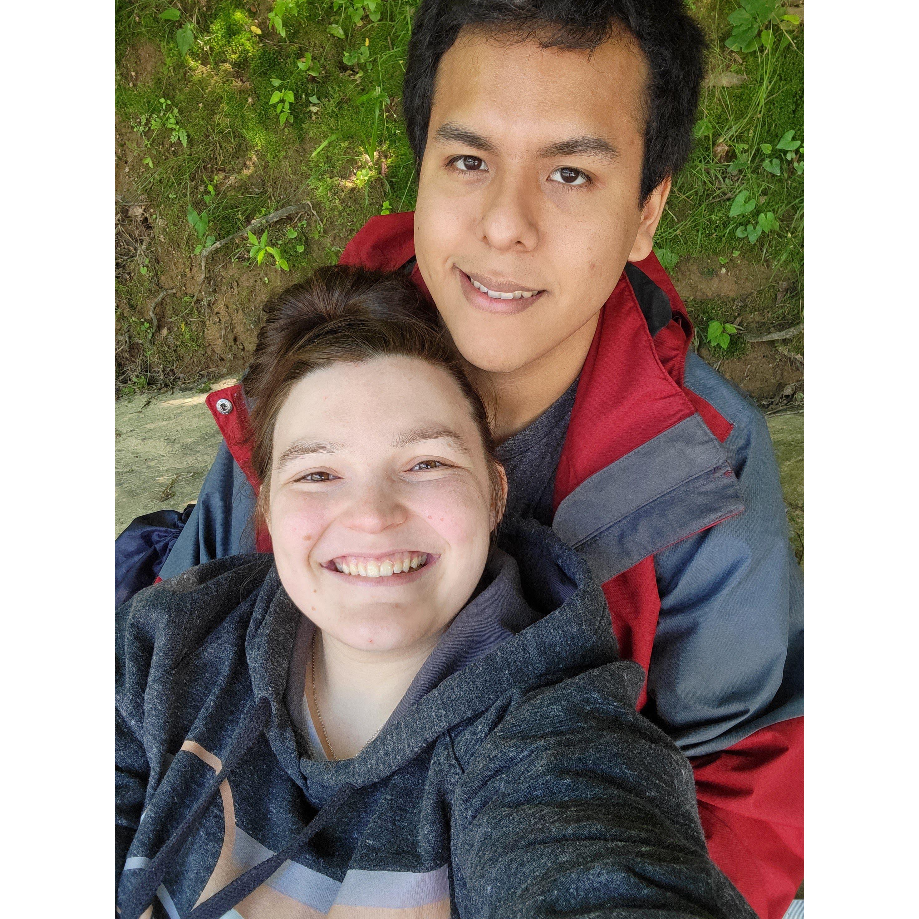 Hiking at Raven Rock state park!