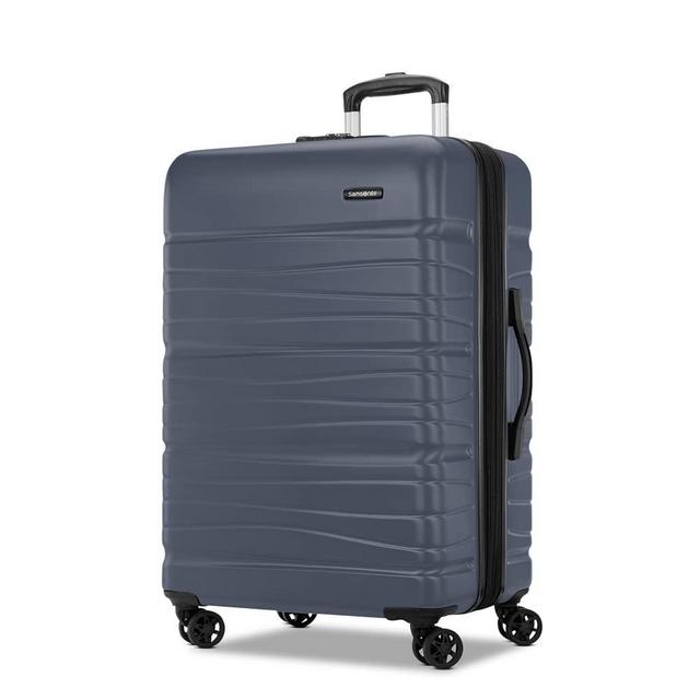 Samsonite Evolve Se Hardside Expandable Luggage with Double Wheels, Slate Blue, Large Spinner