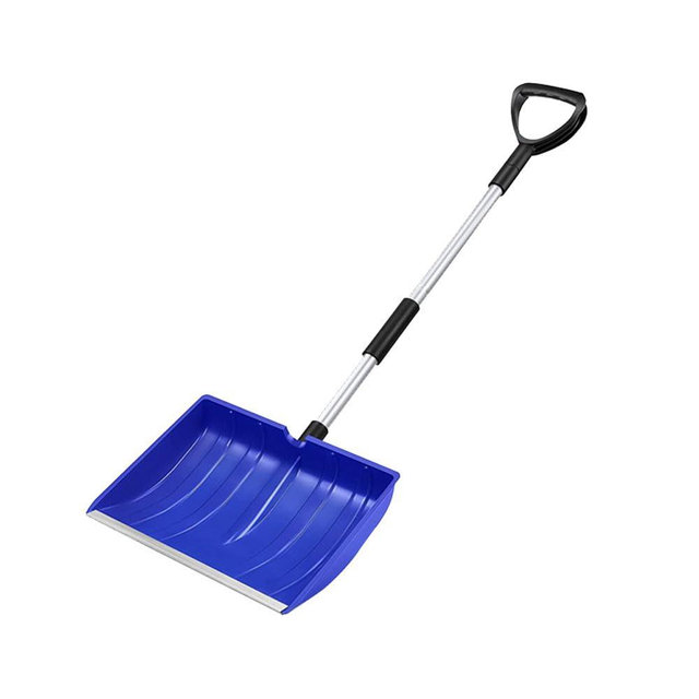 GardenPal Snow Shovel for Driveway Car Home Garage, PortableSnow Shovel with D-Grip Handle, Collapsible Snow Sand Mud Removal Tool, Large Capacity, Heavy Duty Metal Collapsible