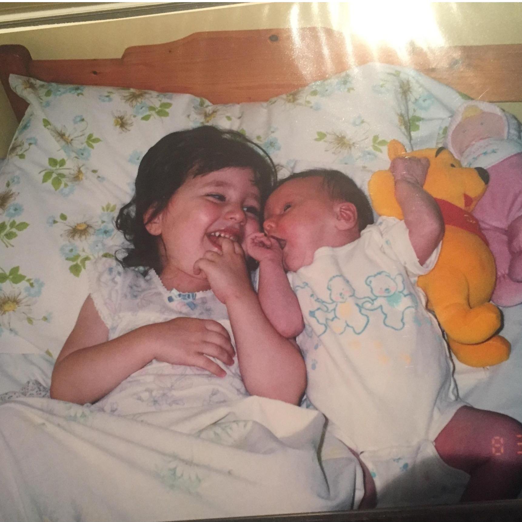 abby and her sister/bridesmaid amanda - 2001