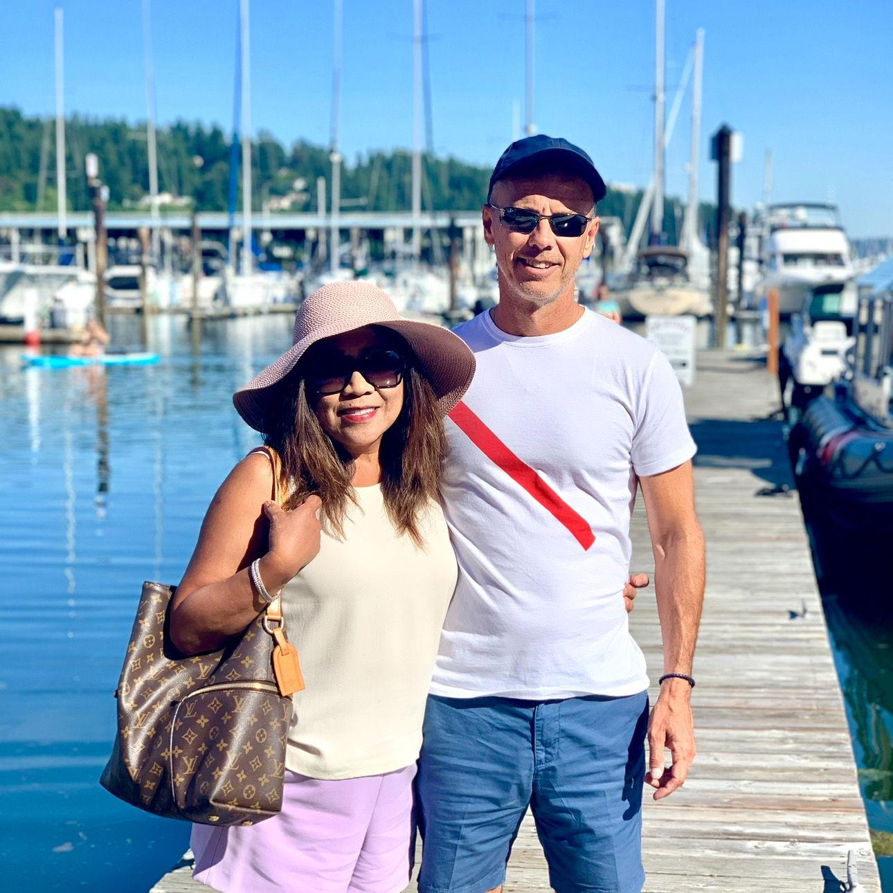 At Gig Harbor, WA--year 2 of getting to know each other.