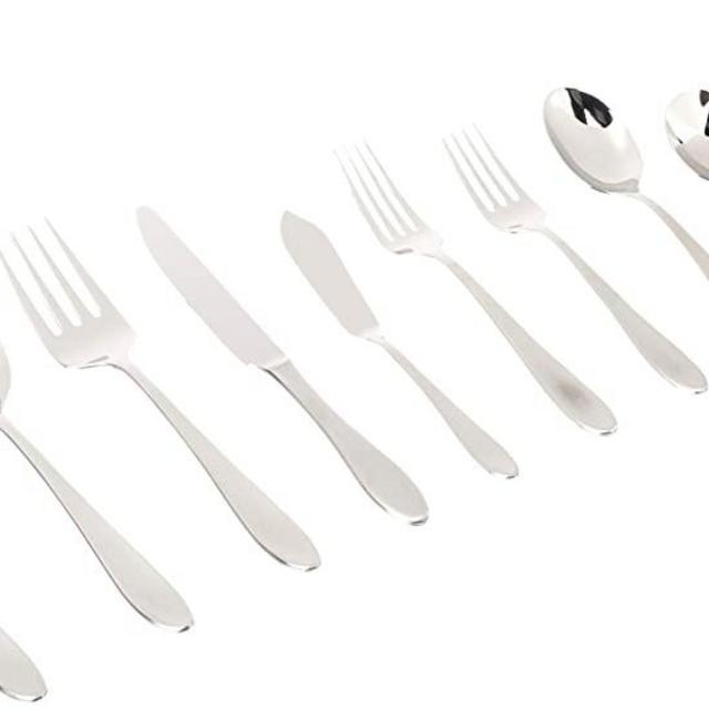 Mikasa Prescott Satin Flatware Set, One Size, Stainless Steel