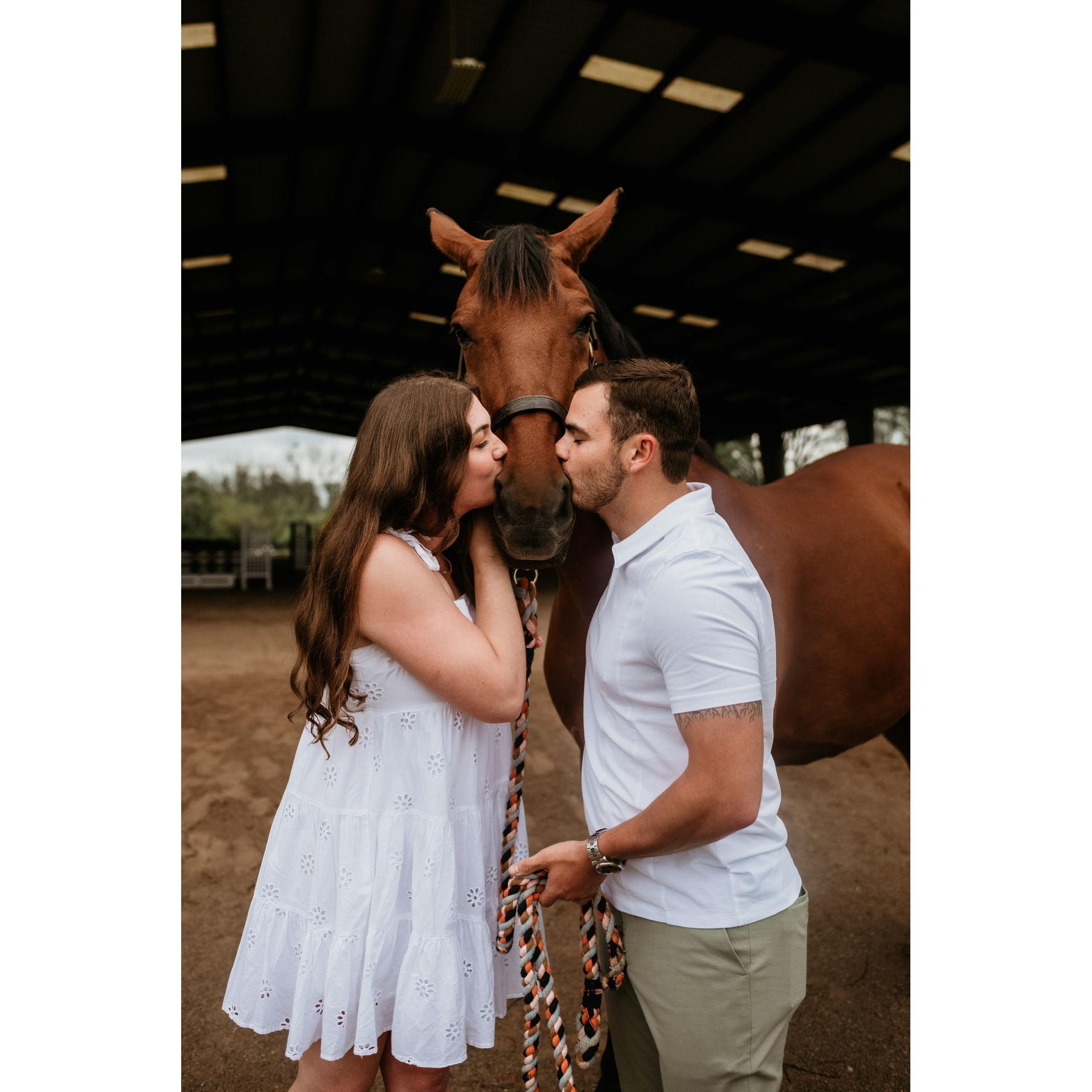 Moments before the proposal