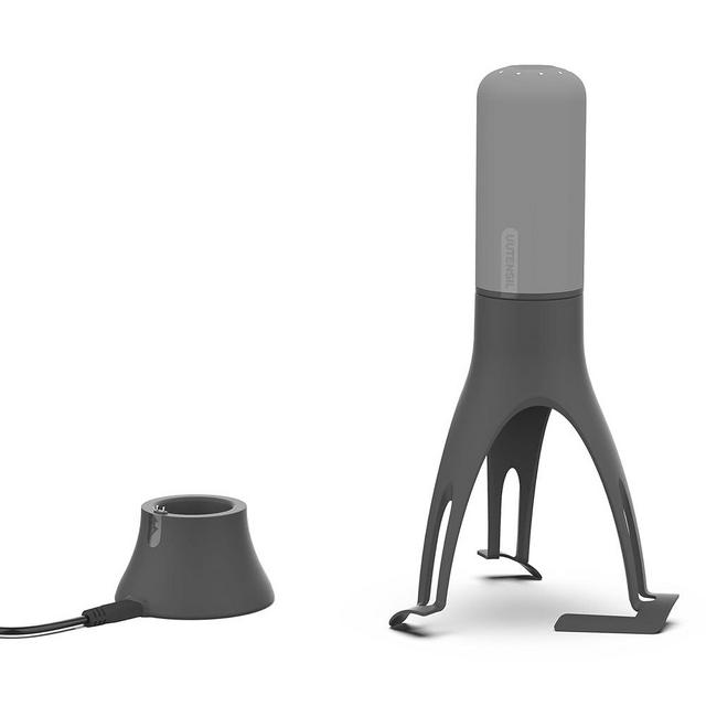 Uutensil Stirr Plus - The Unique Automatic Pan Stirrer with Timer - Rechargeable USB Stand - Grey