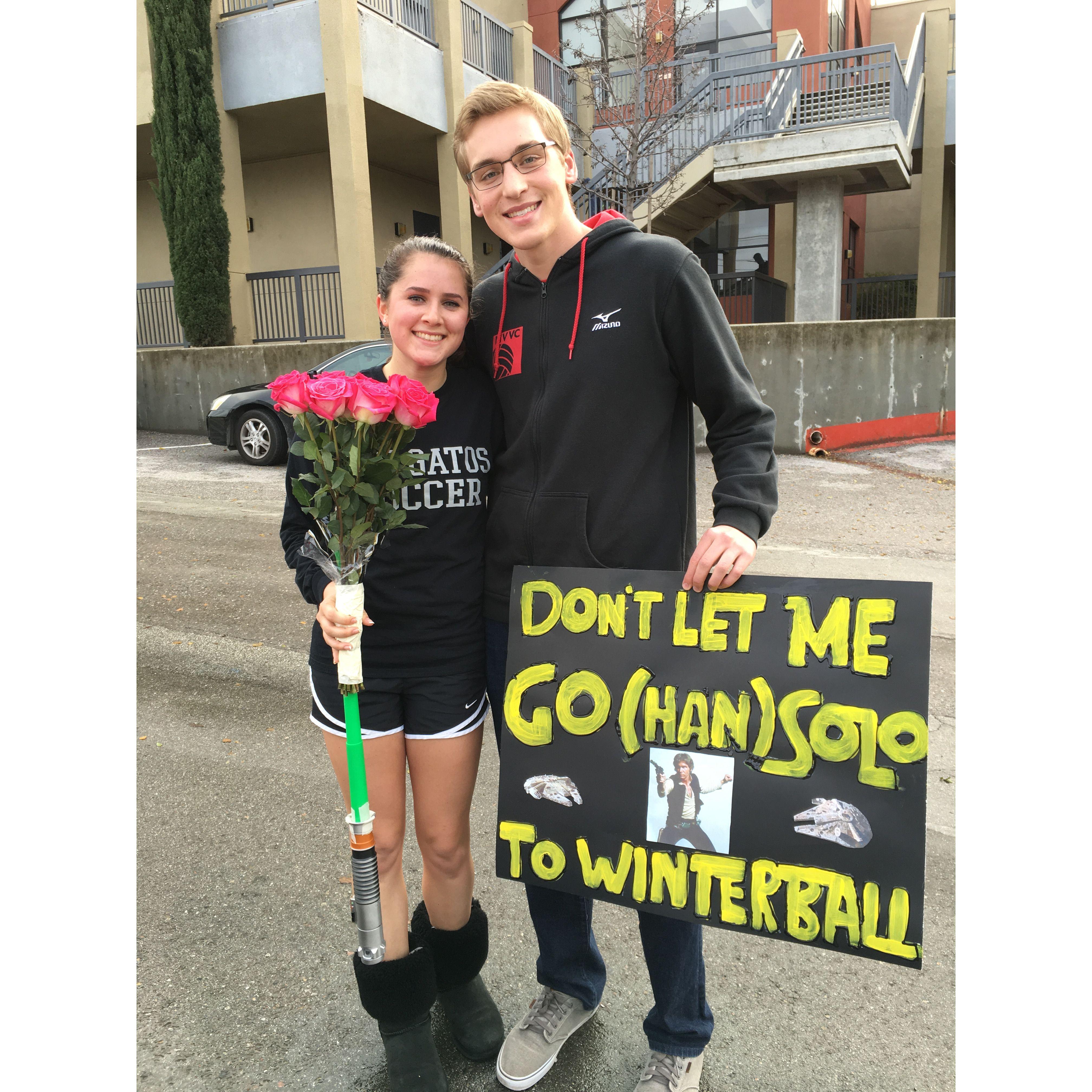 Logan asking Kathryn to the Winterball dance (2015)