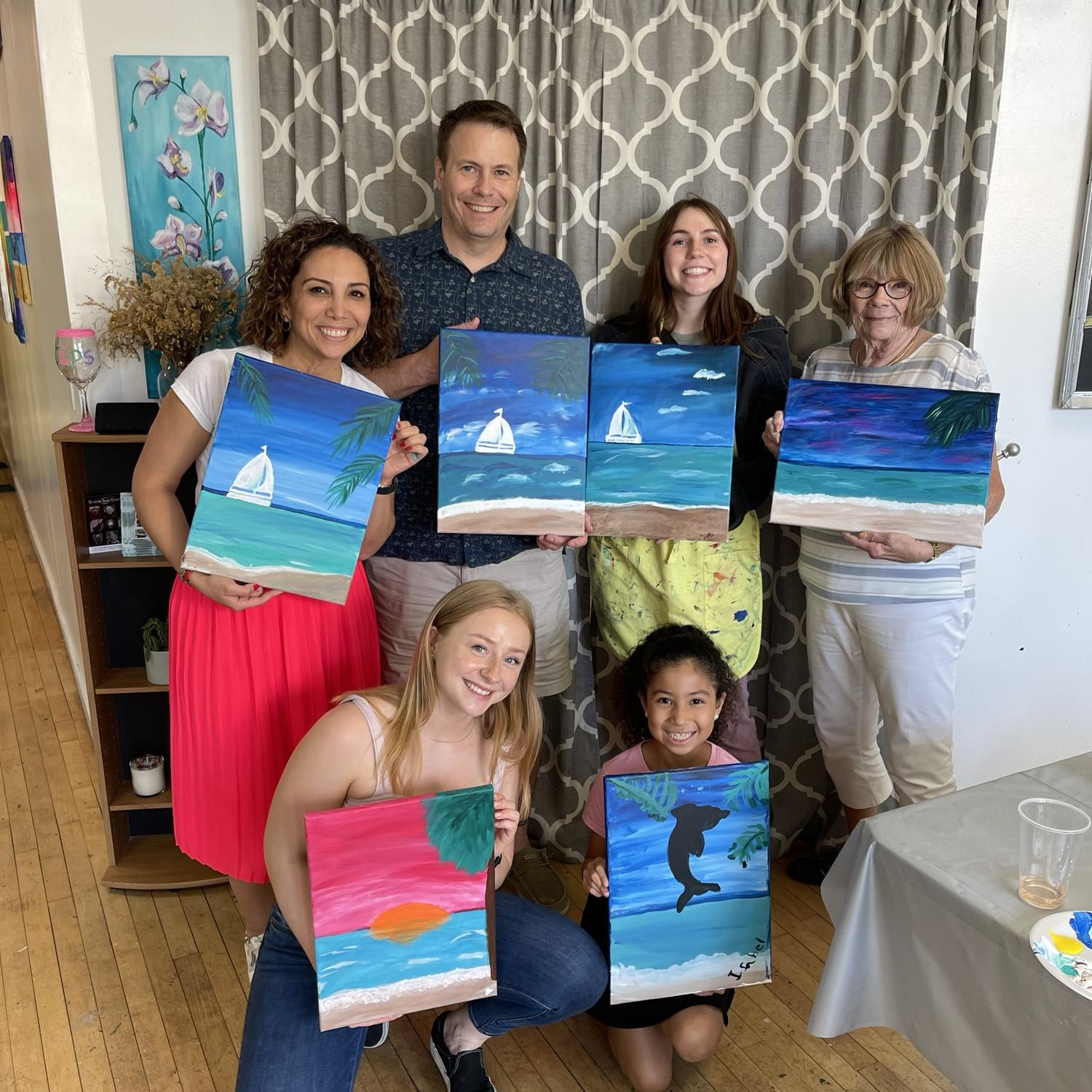 Sip and paint Chicago with Grandma Peggy!