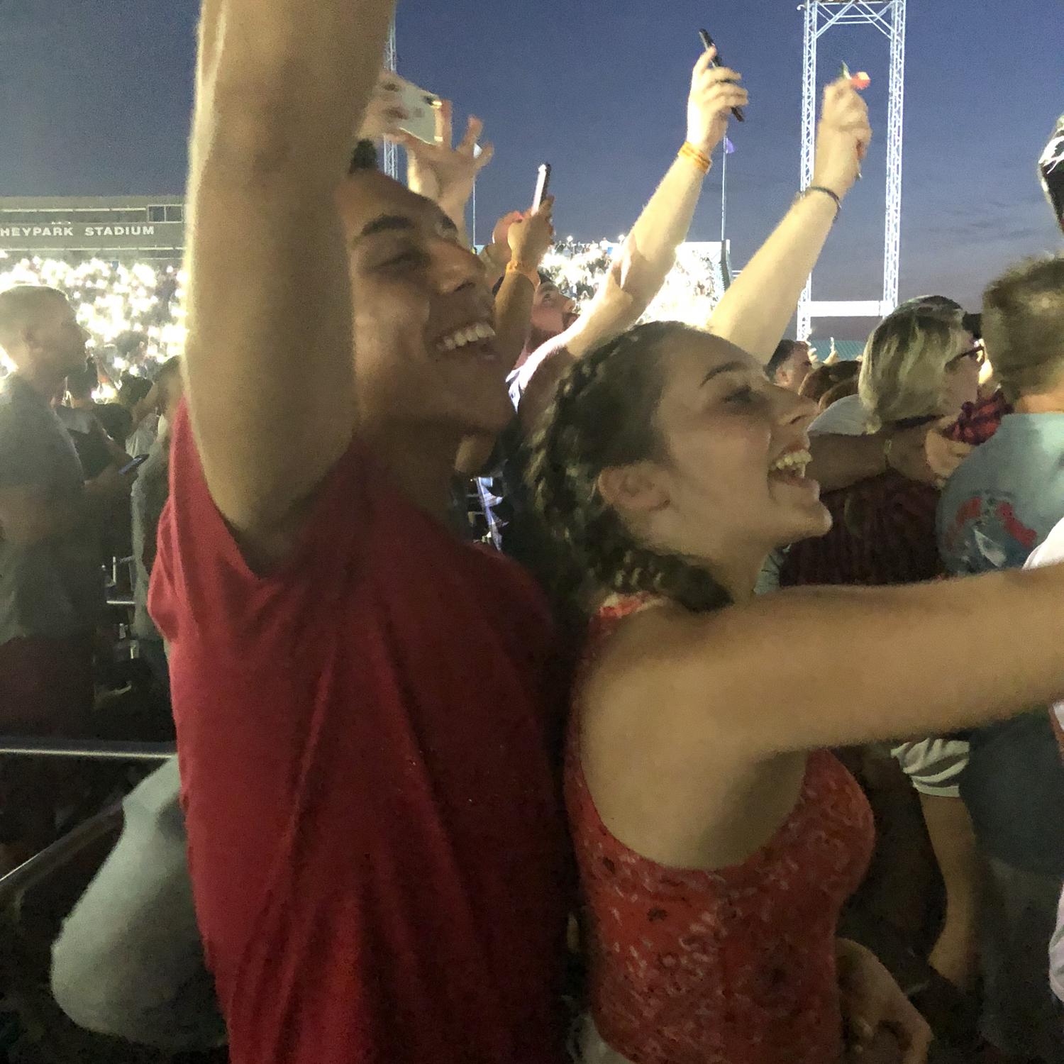 Our first concert together at Hershey