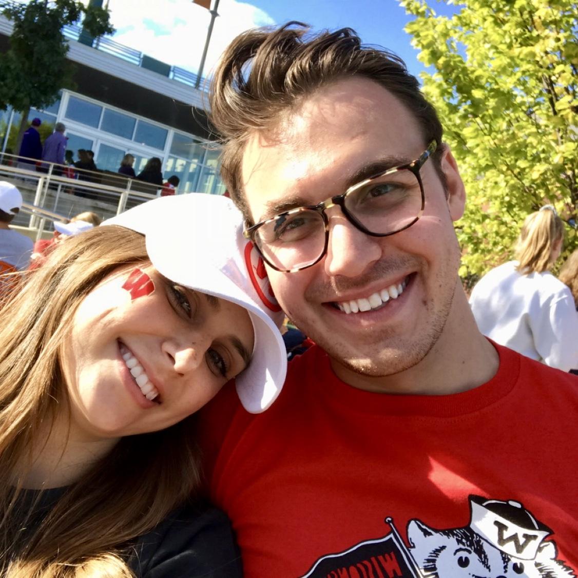 First Wisconsin Game Day together! Go Badgers!