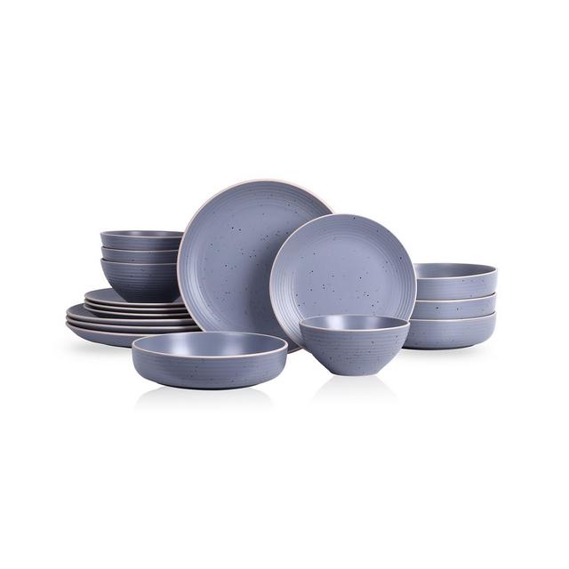 Stone Lain Lauren 16 Pieces Dinnerware Set, Service For 4