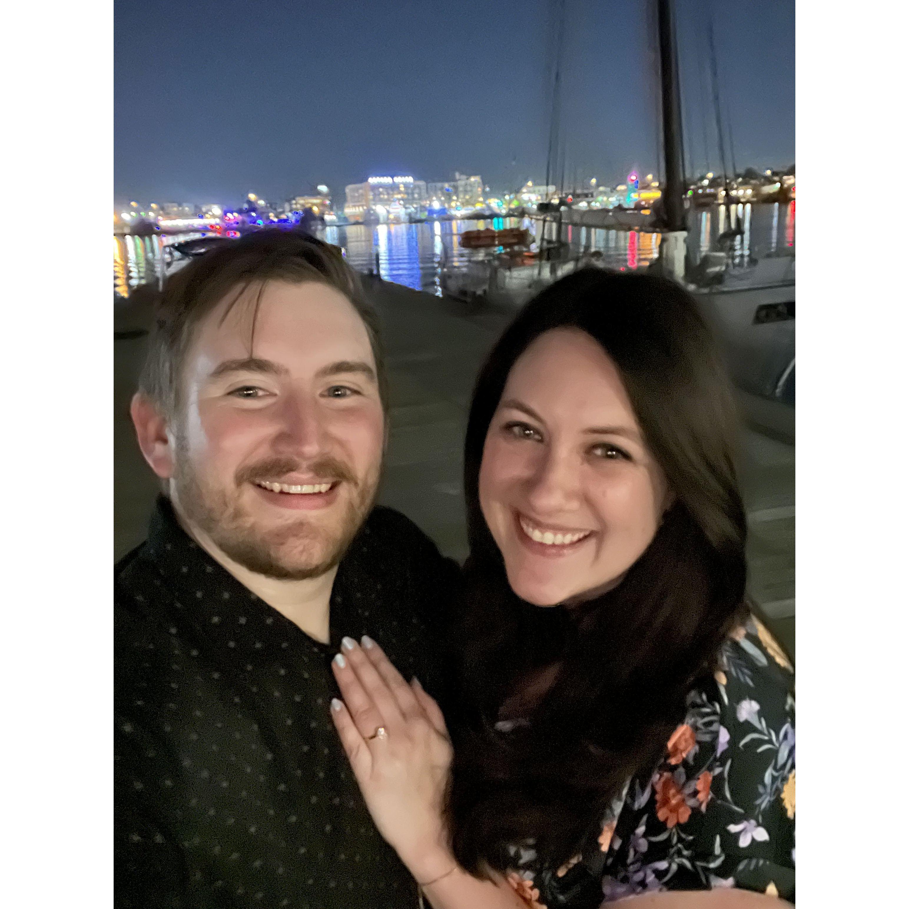 Moments after the proposal!