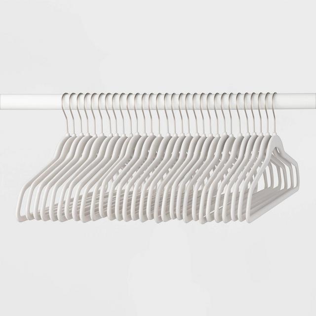 30pk Suit Hangers White - Brightroom™