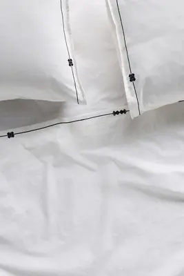 Taylor Organic Cotton Percale Embroidered Sheet Set​