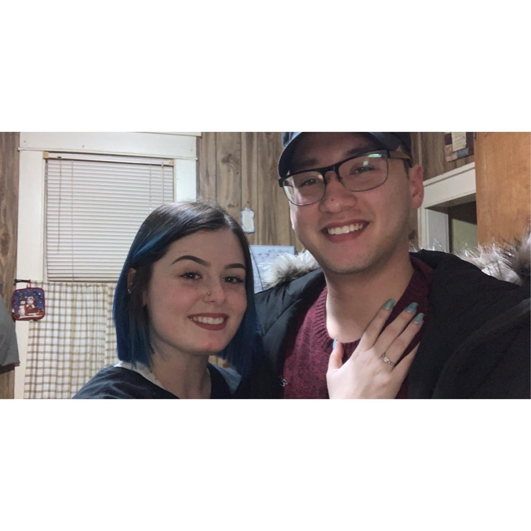 We were officially engaged.