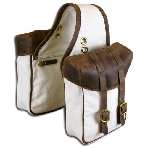 TrailMax Canvas & Leather Saddlebags