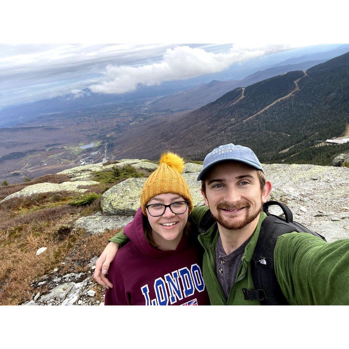 Hiking Mount Mansfield & celebrating our 5th anniversary, Stowe VT - October 2020