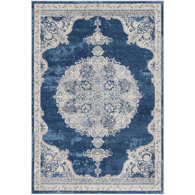 Halma Navy/Light Gray Rug