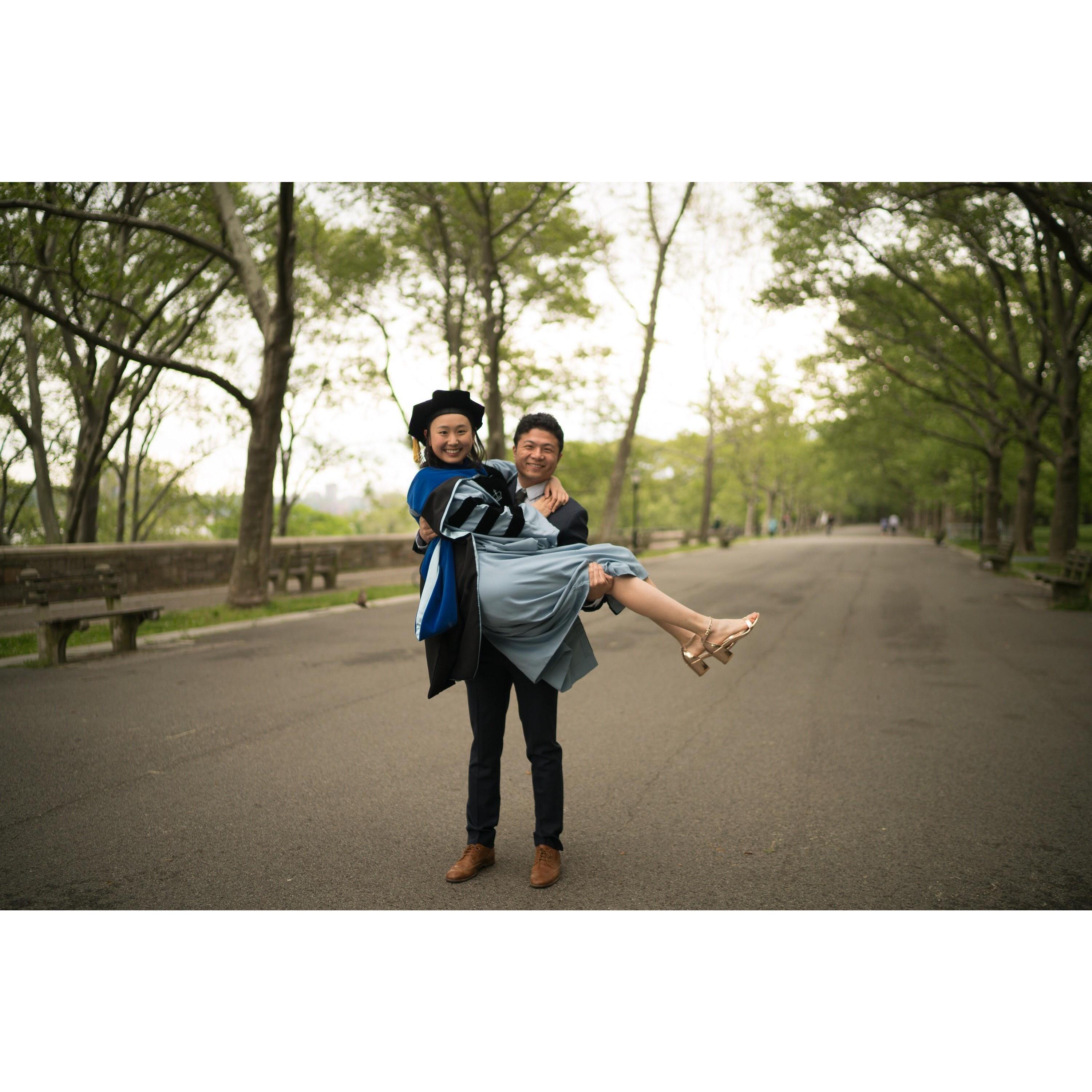 Yuting's PhD graduation ceremony, May 2017.