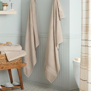 Everyday Dobby Border Bath Towel, Set of 4