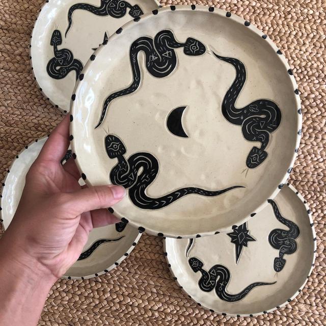 Set of Plates - Made to Order - White Clay...