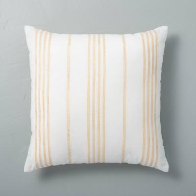 Yellow Vertical Stripe Throw Pillow - Hearth & Hand™ with Magnolia