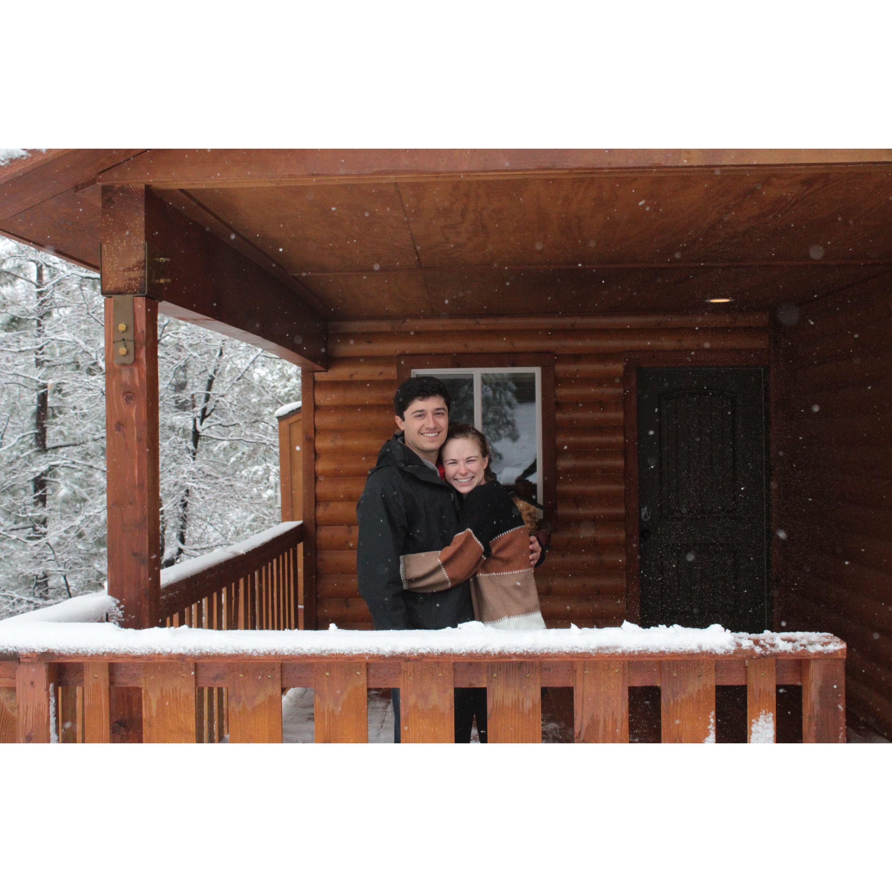 Big Bear California - Molly's first time skiing