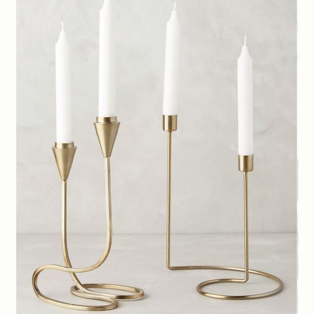 Cursive Candlestick Holder