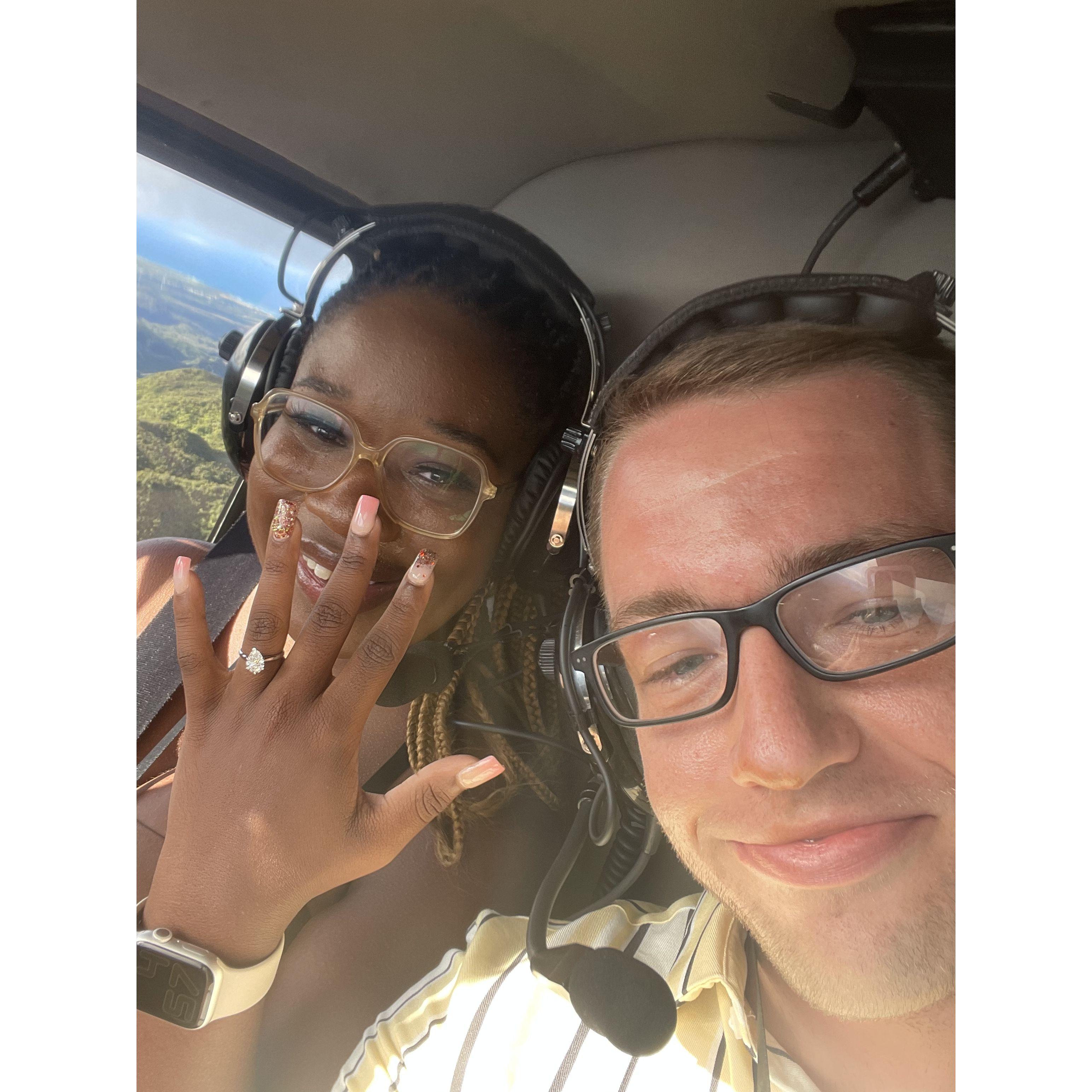 When we got engaged in Hawaii