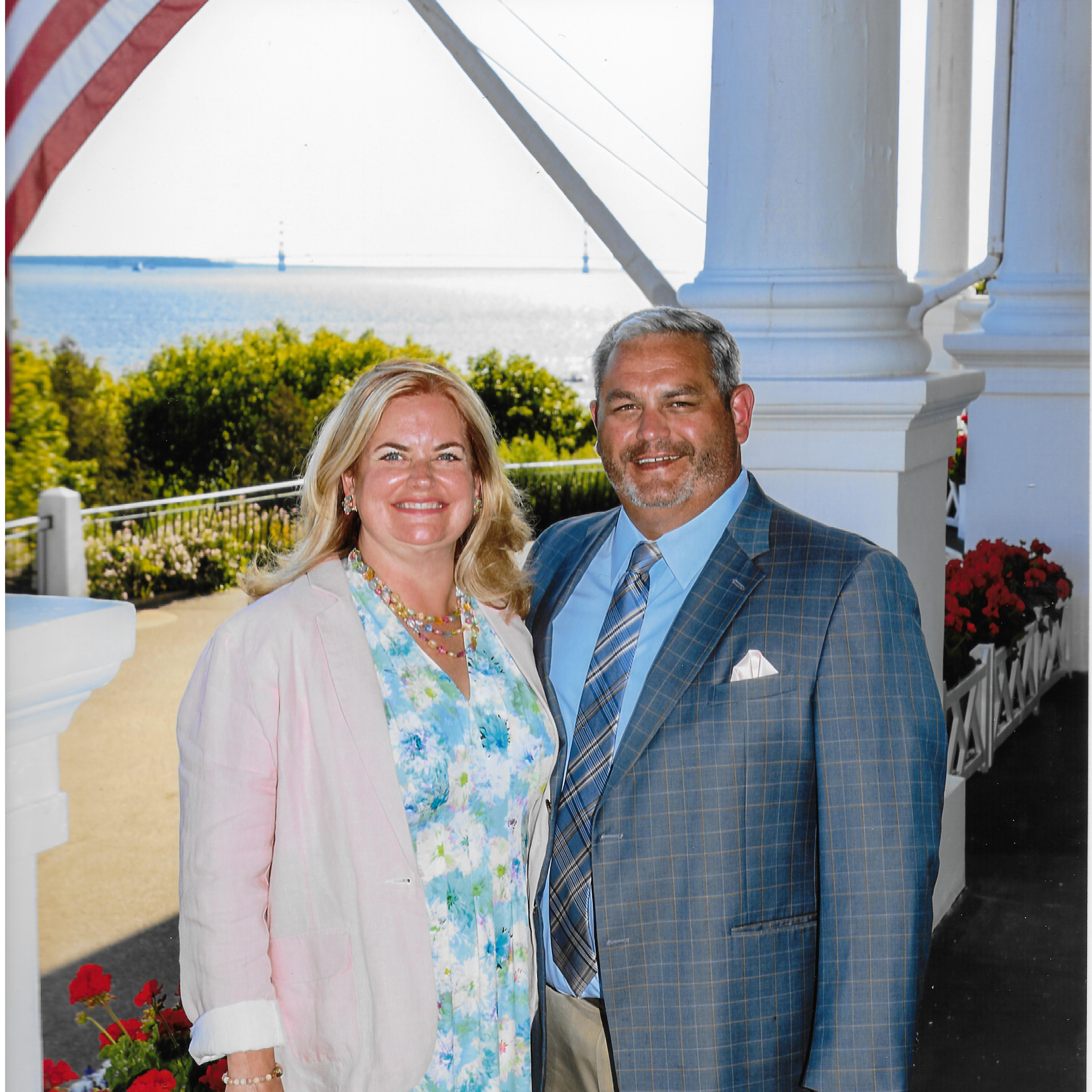 the porch of the Grand Hotel on Mackinaw Island Summer 2020