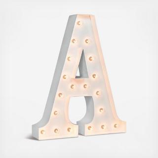 White Large Letter Icon