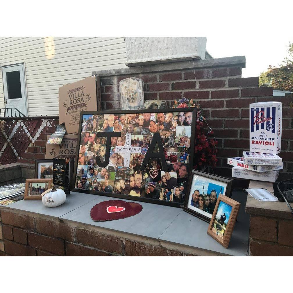Beautiful display organized by James and constructed by our amazing family and friends.