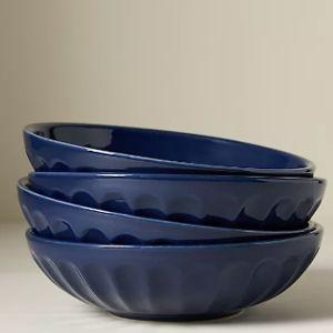 The Latte Stoneware Pasta Bowls, Set of 4: Amelie Edition
