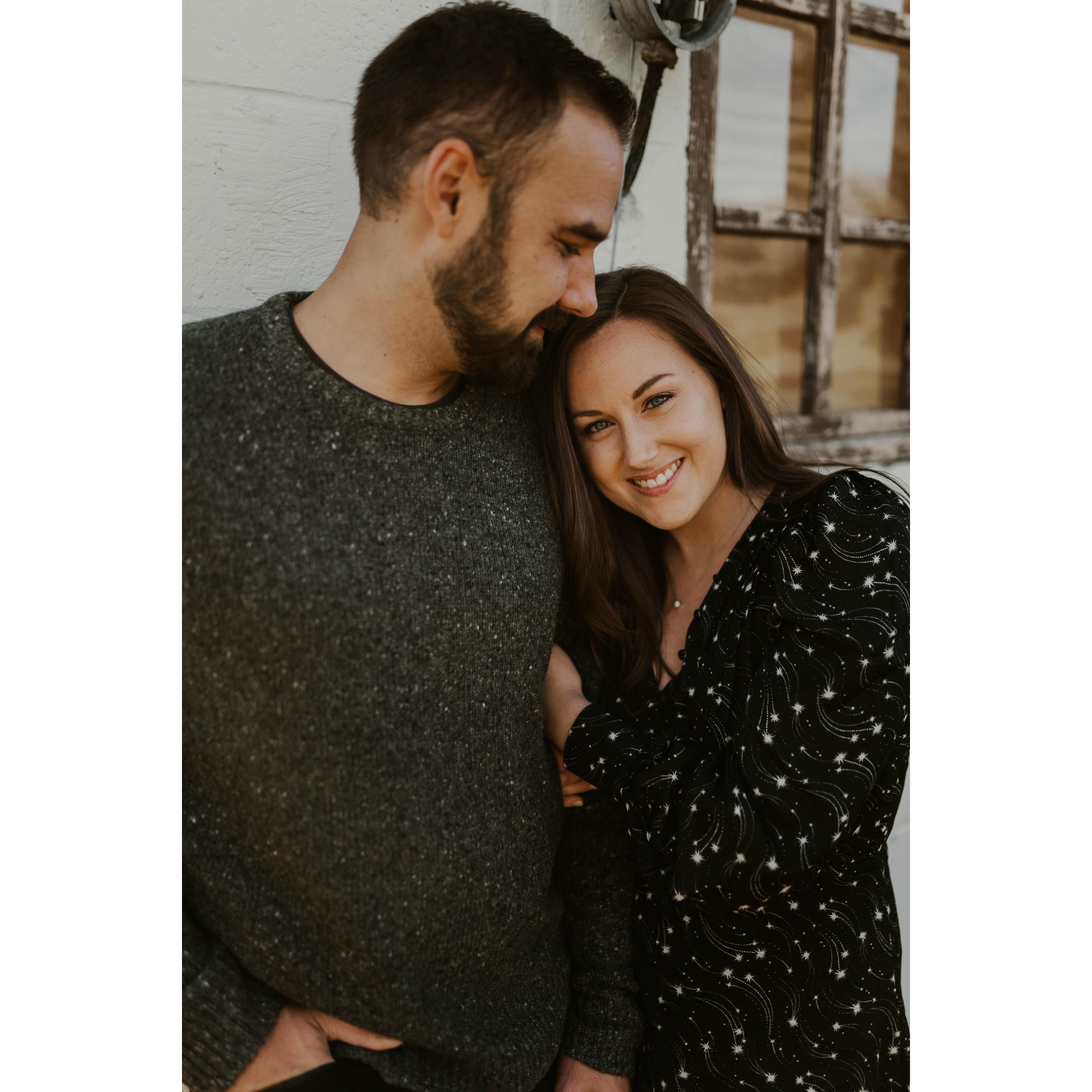 We love our engagement photos! Our photographer is Allie Broderick.
