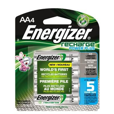 Energizer Recharge Power Plus AA  Batteries 4 ct (NH15BP-4)