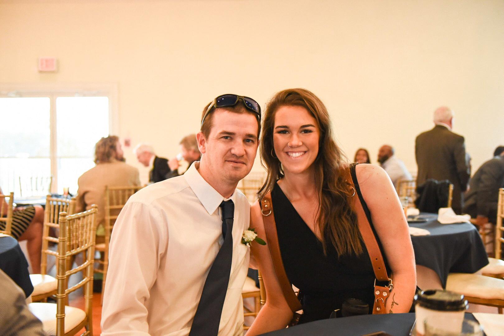 At Tucker's dad Rex's wedding