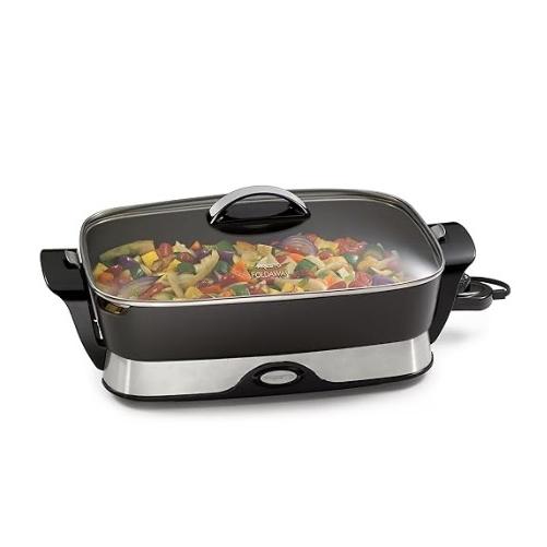 Presto 06857 16-inch Electric Foldaway Skillet, Black