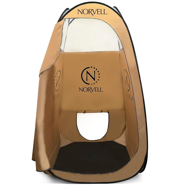 Norvell XL Portable Spray Tan Tent – Extra Large Pop Up Booth for Professional Sunless Tanning, Mobile Spray Changing Room with Carry Bag & Easy Clean Floor for Self Spray Tan Application